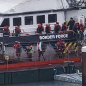 Migrants picked up by Border Force while crossing the English Channel in November 2023. Image: Dan Kitwood/Getty Images.