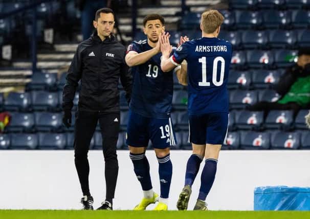Che Adams replaces his Southampton team-mate Stuart Armstrong to make his Scotland debut against Austria at Hampden. (Photo by Craig Williamson / SNS Group)
