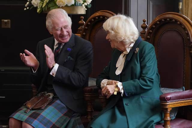 King Charles III and the Queen Consort, who will be honoured in a special Scottish service later this year following the coronation in May. Picture: Andrew Milligan/PA Wire