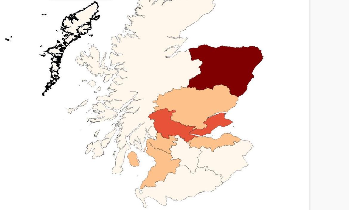 Coronavirus in Scotland map Here are all the confirmed cases so far