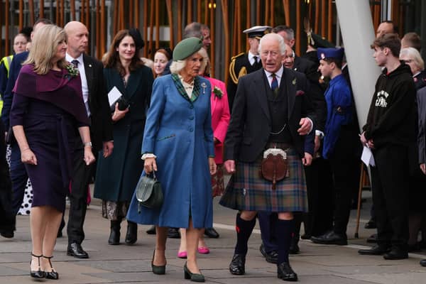 King Charles III and Queen Camilla attended the Scottish Parliament's 25th anniversary celebrations on 28 September this year (Picture: Andrew Milligan/Pool/Getty Images)