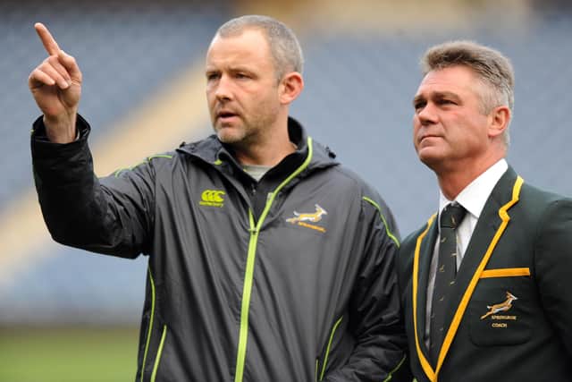 Richie Gray, left, worked previously with the Springboks but is now part of the coaching team at Toulon. (Photo by David Gibson/Photosport/Shutterstock)