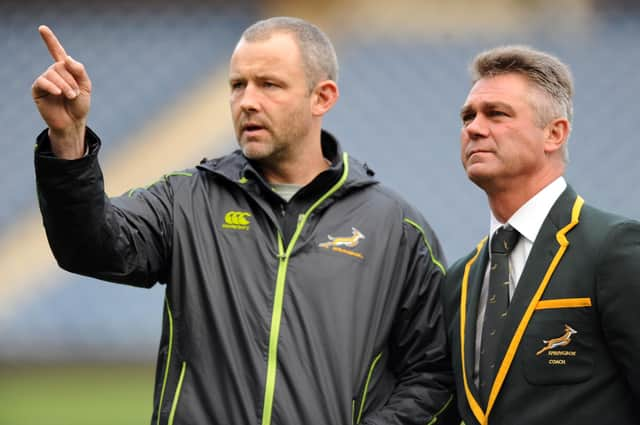 Richie Gray, left, worked previously with the Springboks but is now part of the coaching team at Toulon.  (Photo by David Gibson/Photosport/Shutterstock)