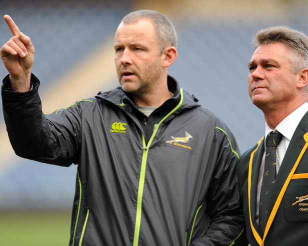 Richie Gray, left, worked previously with the Springboks but is now part of the coaching team at Toulon.  (Photo by David Gibson/Photosport/Shutterstock)