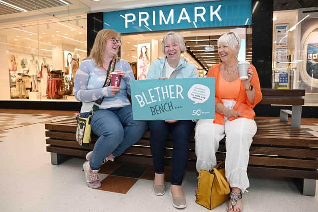 The Centre in Livingston is rolling out a 'blether bench' to encourage visitors to share their memories. Picture: Greg Macvean