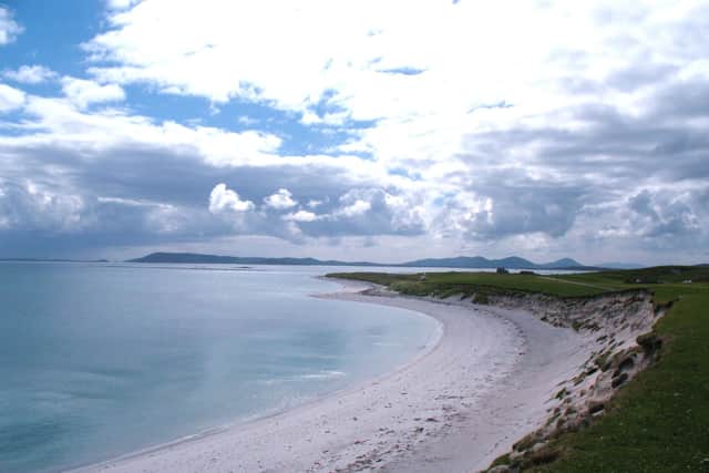 Rock star Derek Dick, also known as Fish, the former frontman of Marillion, is planning a new life on Berneray in the Outer Hebrides (pictured) PIC: geograph.org.