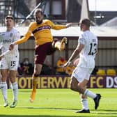 Kevin van Veen opens the scoring for Motherwell.