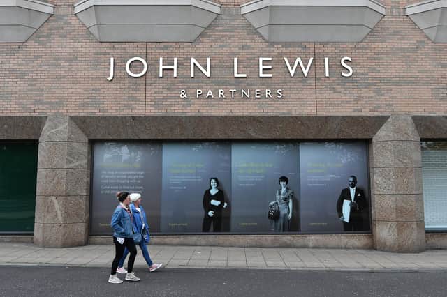 John Lewis has three department stores in Scotland, in Aberdeen, Edinburgh and Glasgow, pictured above. Picture: John Devlin