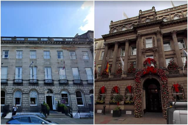 Edinburgh hotels The Crown Plaza in Royal Terrace and The George in George Street