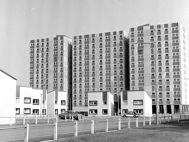 An exterior view of the new Crudens Flats in Sighthill, Edinburgh