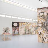 An installation view of Ghost Calls by Emma Talbot at Dundee Contemporary Arts PIC: Ruth Clark