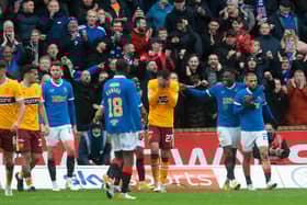 Rangers claimed a 6-1 win over 10-man Motherwell on their last visit to Fir Park in October. (Photo by Craig Foy / SNS Group)