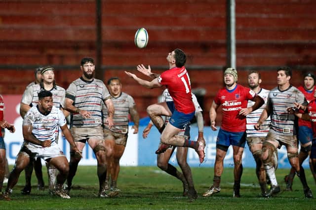 Chile qualified for the Rugby World Cup by defeating the US in a two-legged play-off. (Photo by Javier Torres/AFP via Getty Images)