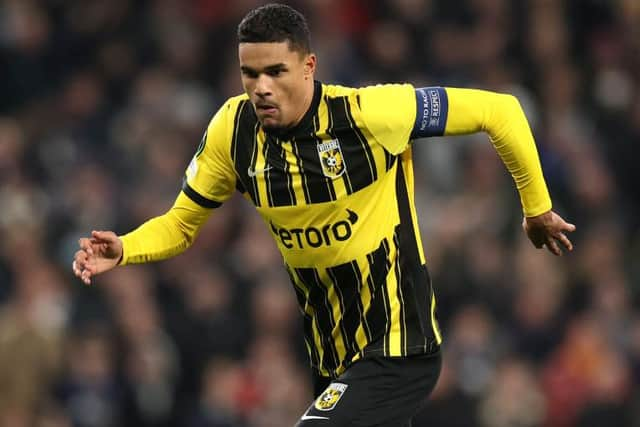 Danilho Doekhi of Vitesse during the UEFA Europa Conference League group G match between Tottenham Hotspur and Vitesse at Tottenham Hotspur Stadium on November 04, 2021 in London, England. (Photo by Alex Pantling/Getty Images)