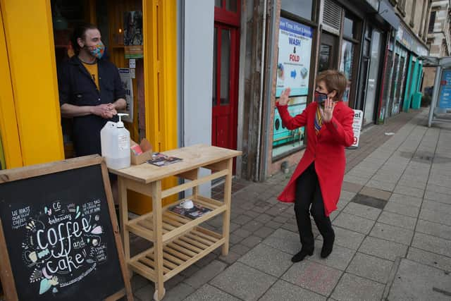 Nicola Sturgeon’s approval ratings leave the rest behind with 62 per cent satisfied and 33 per cent dissatisfied. (Picture: Andrew Milligan/pool/AFP via Getty Images)