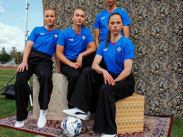 Between this design and Puma's Italian design, there's only one winner. With a throwback design that sees an detailed pattern on the left of the shirt and a smart v-neck, Iceland will look very cool at this summer's tournament.