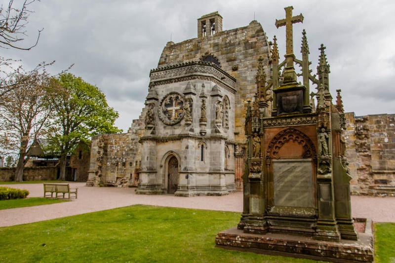 Rosslyn Chapel rests seven miles south of Edinburgh close to the Scottish Borders. It was founded in 1446 by Sir William St. Clair who was the third and final St. Clair Prince of Orkney.