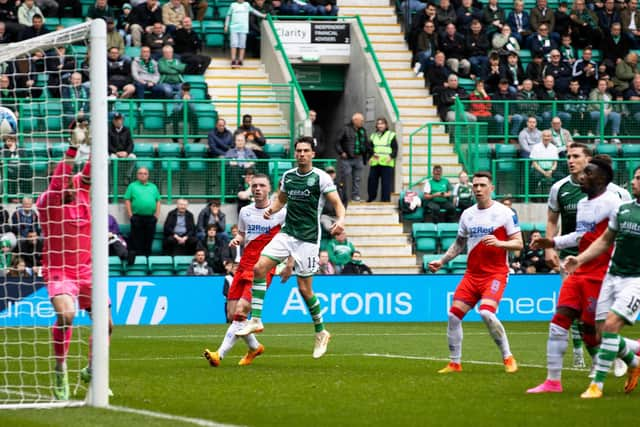 David Marshall was caught out at his front post for the opening goal scored by James Tavernier. (Photo by Alan Harvey / SNS Group)