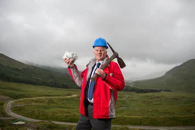 Richard Gray, the chief executive of Scotgold, the company behind the development of a precious metals mine near Tyndrum in Scotland.