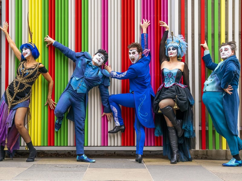 The cast of A Comedy of Operas get into character ahead of their Edinburgh Festival Fringe show at the Pleasance at EICC