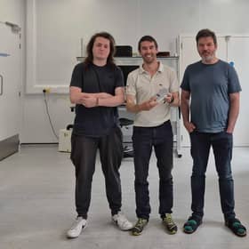The Aurora team. (L-R) Oren Smith-Carpenter, Myles Bax, Rowland Fraser