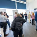 The public were invited to the drop-in event to discuss the windfarm.