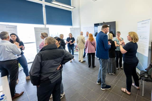 The public were invited to the drop-in event to discuss the windfarm.