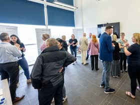 The public were invited to the drop-in event to discuss the windfarm.