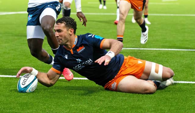 Henry Immelman scored Edinburgh's try in the 17-10 win over the Bulls last October. (Photo by Bruce White / SNS Group)