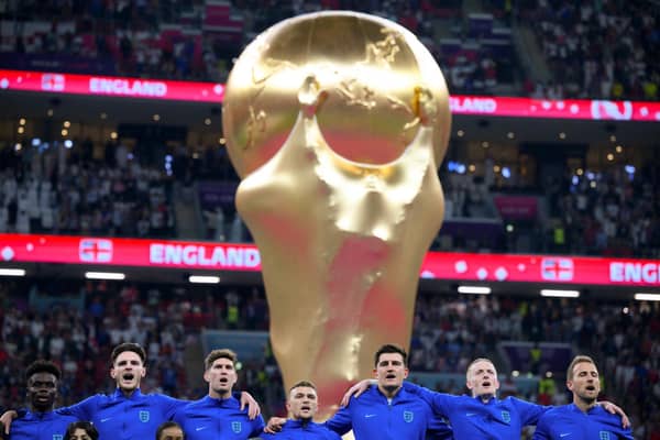 England are in Group B at the World Cup and are hoping to win the tournament for the first time since 1966.
