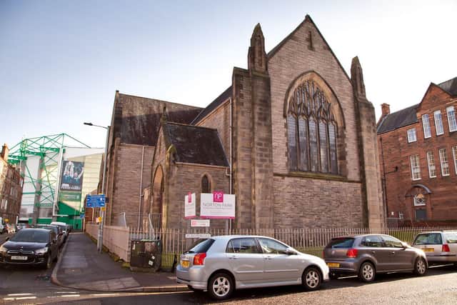 Norton Park exterior, next door to Easter Road Stadium in Edinburgh