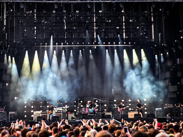 Foo Fighters on stage
