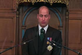Prince William is attending the General Assembly as the Queen's representative