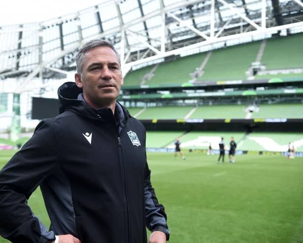 Glasgow Warriors head coach Franco Smith in the Aviva Stadium ahead of Friday's European Challenge Cup final.  (Photo by David Gibson/Fotosport/Shutterstock)
 -
