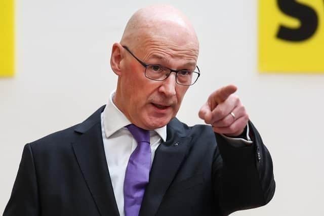 SNP leader John Swinney says an SNP majority in Scottish seats at Westminster would mandate negotiating for a referendum (Picture: Jeff J Mitchell/Getty)