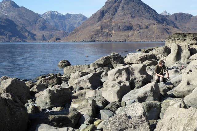 The fieldwork site on the Isle of Skye where the fossil was found. (Pic: Dr Elsa Panciroli/Oxford Uni)