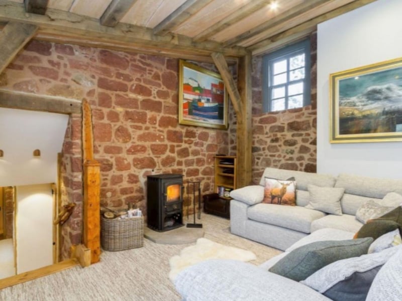 There are two living rooms in the castle, each featuring period features and contemporary touches.