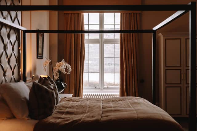 One of the 70 bedrooms at Mar Hall Hotel, Golf & Spa Resort, Bishopton, Renfrewshire. Pic: Mar Hall