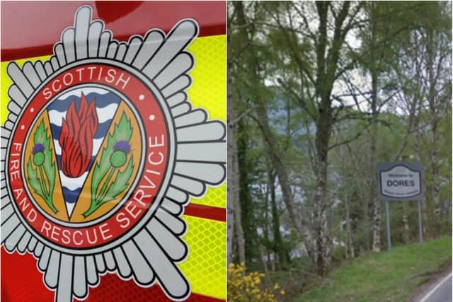 A missing man is feared dead following a house fire near Dores.