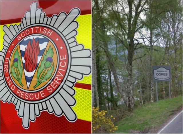 A missing man is feared dead following a house fire near Dores.