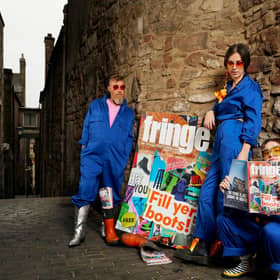 Cris Peploe, Claudia Cawthorne and Martha Haskins launch the Edinburgh Festival Fringe programme. Picture: Peter Dibdin