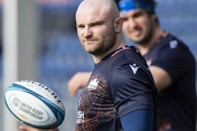 Dave Cherry was back in Edinburgh training this week after a frustrating Six Nations with Scotland. (Photo by Mark Scates / SNS Group)