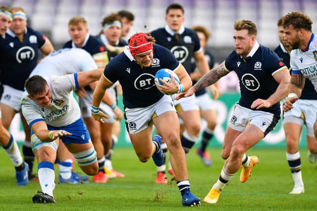 George Turner's performance for Scotland against Italy in the Autumn Nations Cup drew praise from Gregor Townsend.