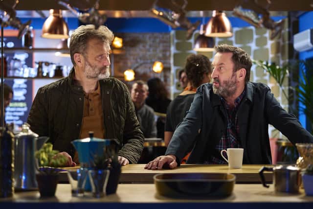 Lee Mack (right) and Hugh Dennis in Not Going Out