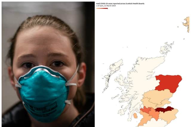 The current coronavirus count in Scotland is 36. Pictures: SWNS/JPI