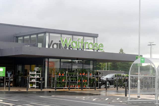 The Waitrose store at Glasgow Road, Milngavie, where the property has changed hands but will continue to trade as a Waitrose store. Picture: Emma Mitchell
