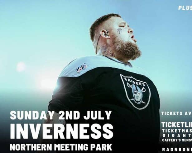 The internationally successful Rag'n'Bone Man has been announced as a headline artist for Live In The City in Inverness (Scottish Highlands) this summer.