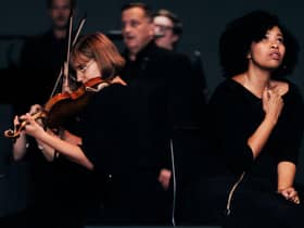 Golda Schultz, right, in Dido's Ghost.