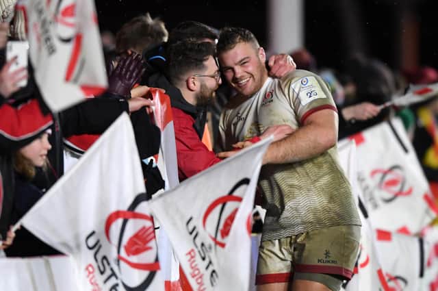 Uncapped Ulster prop Eric O’Sullivan has been named among the replacements and could make his international debut against Scotland. Picture: Alex Davidson/Getty Images