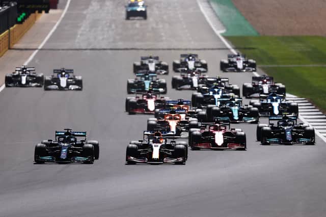 The F1 British Grand Prix at Silverstone was the site of a track invasion.